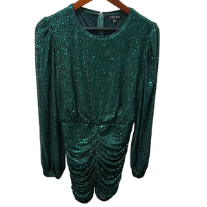 FORE Green sparkling Sequin Dress size M GUC..